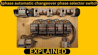 How to Wire a 3Phase Automatic Changeover Phase Selector Switch  StepbyStep Guide Wiring diagram [upl. by Uhayile]