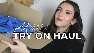 TRY ON HAUL SALDI 2022  Pullampbear Monki Primark Stradivarius [upl. by Ecinahs]