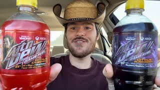 Mountain Dew Game Fuel Citrus Blackberry and Mountain Dew Game Fuel Citrus Cherry Review [upl. by Cassandra]