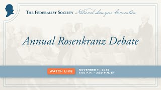 Annual Rosenkranz Debate NLC 2023 [upl. by Nnylecyoj]