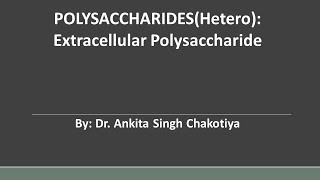 Extracellular Polysaccharides [upl. by Remsen]