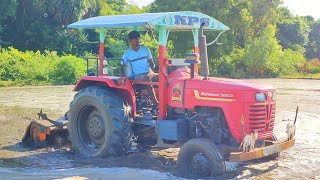 Mahindra 585 Di Sarpanch Tractor Rotavator Performance  Tractor Video  Come To Village [upl. by Lilaj819]