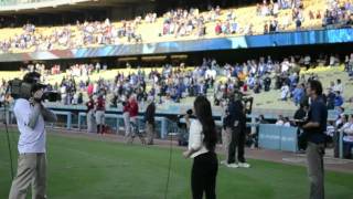 STAR SPANGLED BANNERSheryn RegisDodgers Stadium [upl. by Oyam]