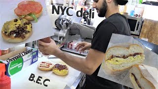 NYC most POPULAR deli Food  Yousif Saleh [upl. by Alburg]