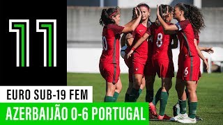 SN Sub19 Fem Azerbaijão 06 Portugal [upl. by Hallagan]