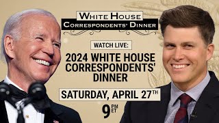 SEE IT LIVE Biden and SNL’s Colin Jost headline 2024 White House Correspondents’ Dinner I MSNBC [upl. by Bernadina]