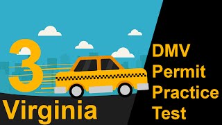 Virginia DMV Permit Practice Test 3  2018 [upl. by Kryska]