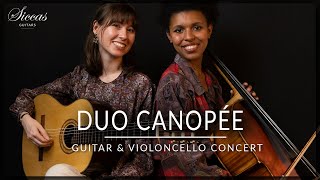 DUO CANOPÉE  Guitar amp Violoncello Concert  Schubert Duplessy Basset [upl. by Amimej]