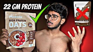 Pintola High Protein Oats Review  22Gm Protein 💥 [upl. by Nowd]