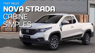 Nova Fiat Strada Cabine Plus Simples 2021 ganha novas versões [upl. by Jakob968]