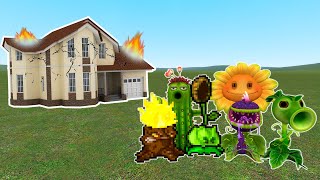 Can ALL PVZ PLANTS break into my HOUSE Plants vs Zombies in Garrys Mod [upl. by Norab]