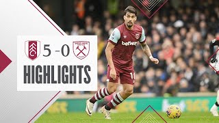 Fulham 50 West Ham  Premier League Highlights [upl. by Mathias]