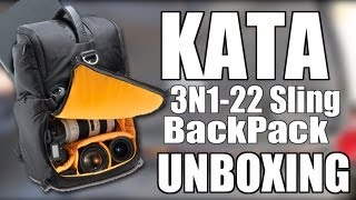 Kata 3N122 Sling DSLR Backpack Unboxing [upl. by Annuahs383]