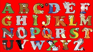 Alphabetimals AZ  alphabet animals az Learn alphabets ABC book  Animals for kids flash cards [upl. by Zonda]