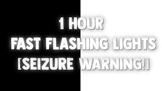 1 Hour Fast FLASHING LIGHTS Black amp White Screen  SEIZURE WARNING  Screensaver Disco Lights [upl. by Sabra]