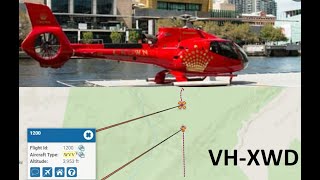 Flightpath of doomed Mt Disappointment Microflite helicopter EC130 [upl. by Kirad]