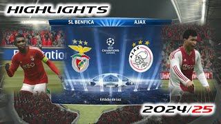 1st Place in the Group Guaranteed │ Benfica vs Ajax │ 202425 │ Master League Coach Mode │ PES 2015 [upl. by Dronel782]