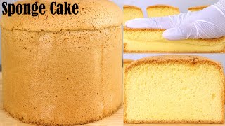 Vanilla Sponge Cake  How to Make Sponge cake  Easy Basic Cake Recipe [upl. by Azpurua]