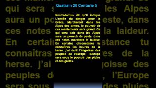 Short  quatrain 20  Centurie 5 de  Nostradamus [upl. by Poore687]