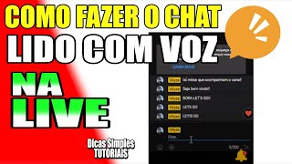 COMO FAZER O BOT LER COM VOZ O CHAT DA LIVE [upl. by Tychonn]