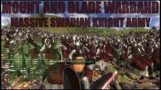 Epic Massive OP Swadian Knight Army In Mount and Blade Warband [upl. by Eednahs]