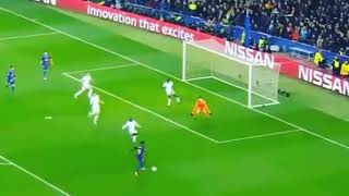 GOL DEMBELÉ  BARCELONA 3 x 0 CHELSEA  CHAMPIONS LEAGUE 14032018 [upl. by Akinyt]