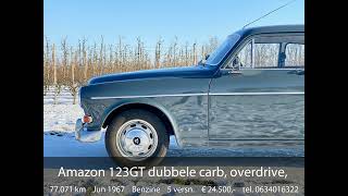 Volvo Amazon 123GT dubbele carb overdrive slaapbeslag [upl. by Helga]