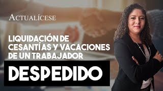 Liquidación de cesantías y vacaciones de un trabajador despedido por la crisis económica [upl. by Olinad219]