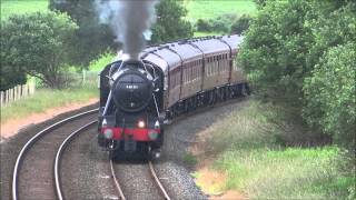 LMS 8f 48151 on the Cumbrian Coast Express 14062014 [upl. by Landon]