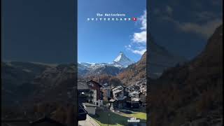 Amazing View of the Matterhorn on the Train Switzerland Zermatt Matterhorn Shorts [upl. by Bluma]