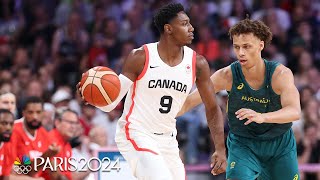 Canada holds off Australia behind ruthlessly efficient offense  Paris Olympics  NBC Sports [upl. by Haimorej]