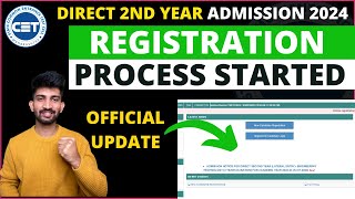 Direct 2nd Year Registration Process Started  DSE Registration Process 2024 [upl. by Aicele103]