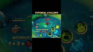 Cyclops tutorial mobilelegends mlbb highlights fyp tutorial [upl. by Nosirrag]