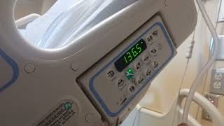 How to Check the WEIGHT of a Patient in a HillRom Hospital Bed pounds or kilograms kg [upl. by Silvanus]