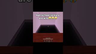 Nah school lockers are wild😭😭😭 roblox jujutsushenanigans [upl. by Almira705]