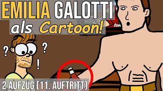 Emilia Galotti Lessing als Cartoon 2 Aufzug 11 Auftritt [upl. by Atisor]