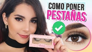 CÓMO PONER PESTAÑAS POSTIZAS FÁCIL PASO A PASO Tips ♥ Jimena Aguilar [upl. by Sedberry491]