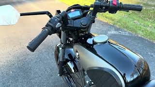 1966 Honda S90 custom  Grom powered  walk around start up and demonstration video [upl. by Atinreb946]