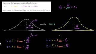 Statistik Konfidenzintervall mit tVerteilung  FernUni Hagen  Psychologie [upl. by Esinal59]