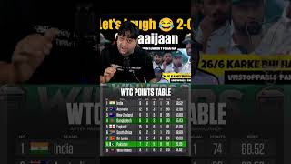 WTC POINTS TABLE PAK RANKING😂 cricket pakvsban shorts pakistan [upl. by Lajet245]