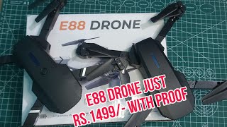 Cheapest E88 Drone  All details with flying  AircraftsAttitude [upl. by Joline]