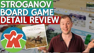 Boardgame Heaven How To Play and Review 128 Stroganov Game Brewer [upl. by Noyrb520]