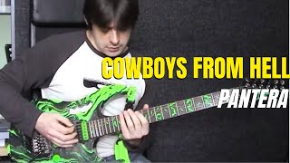 Cowboys From Hell by Pantera  Riff Guitar Lesson wTAB  MasterThatRiff 49 [upl. by Imuya802]