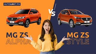 MG ZS Alpha VS MG ZS Style  Automart Vlog [upl. by Oribella]