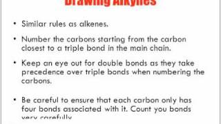 Naming amp Drawing Alkyne Hydrocarbons [upl. by Cho725]