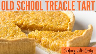 Treacle Tart Recipe  How To Make Treacle Tart Old School Pudding [upl. by Henghold]