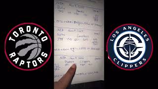 The NBA Script  Raptors vs Clippers Game 1 November 9 2024 [upl. by Arok645]