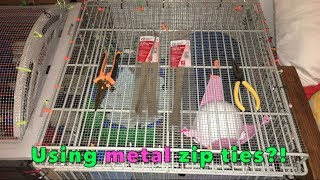 Using Metal Zip Ties for the Rat Cage [upl. by Yklam593]