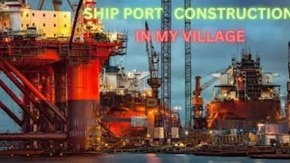 SHIP PORT CONSTRUCTION WORK india biggest ship port in apsea ship shipports trending [upl. by Arec609]