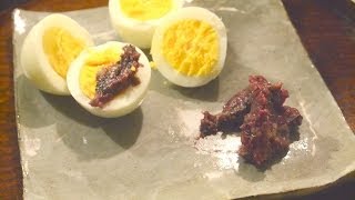 梅干の食べ方：梅アンチョビペーストの作り方 How to make anchovy paste with Umeboshi salty plum [upl. by Carrol]